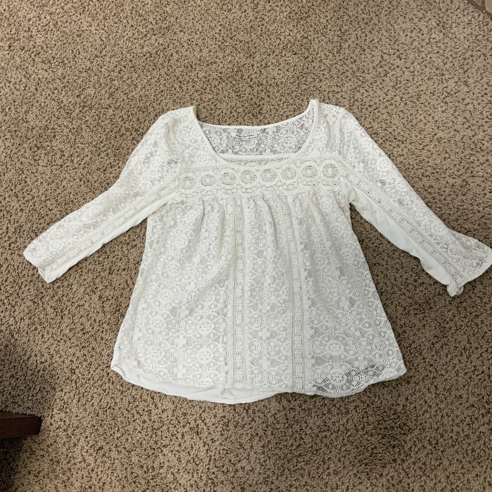 American eagle lace boho top